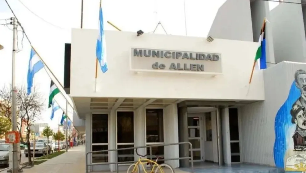 La Justicia allana en la mañana de este lunes el edificio de la Municipalidad de Allen. Foto (Archivo)