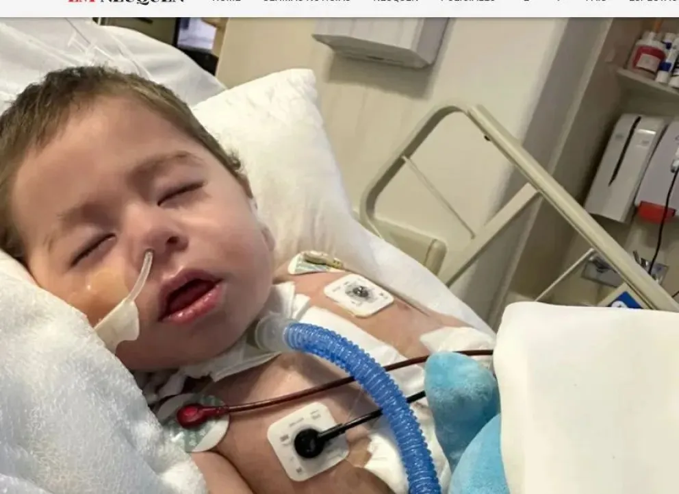 Felipe, un pequeño guerrero: soportó todas las adversidades y sigue la recuperación en el Hospital Italiano de Buenos Aires. Foto: gentileza.