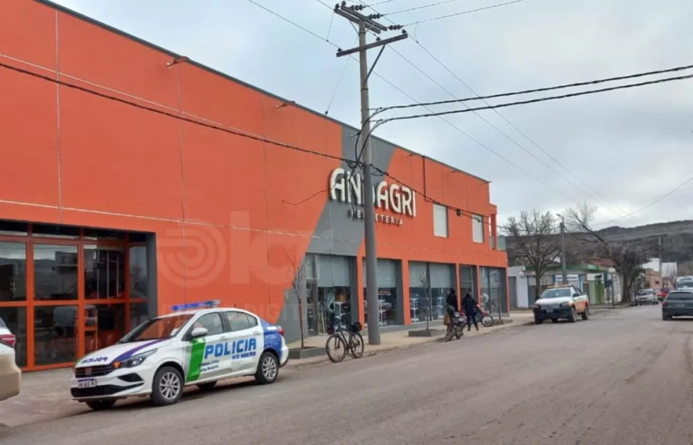 La rotura de vidriera y el posterior robo ocurrió a las 4,40 aproximadamente. 