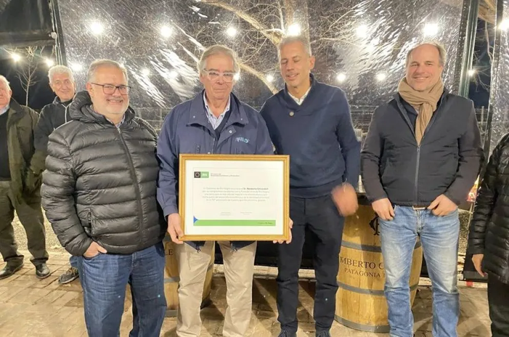 Marcelo Miras (izquierda) presidirá la Asociación Ruta del Vino. (Foto gentileza)