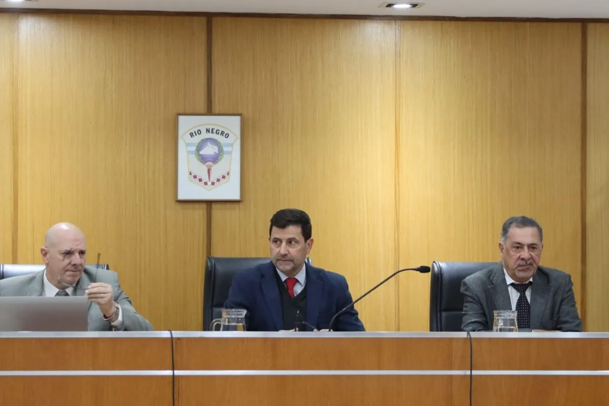 El tribunal est&aacute; conformado por los jueves Garrido, Mart&iacute;n y Pelliz&oacute;n (Foto Tania Domenicucci).