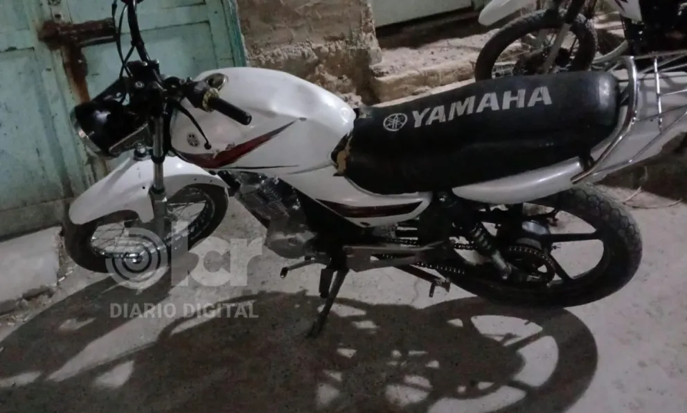 La moto registraba pedido de secuestro por robo desde fines de abril (Foto Policía RN).