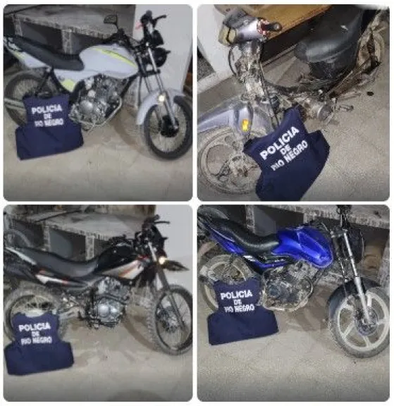 Durante el finde se retuvieron 4 motos en Huergo.