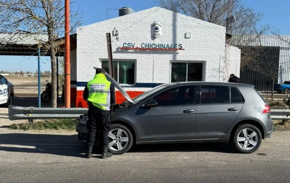 El vehículo fue detectado en un operativo que se hizo en la Ruta 22 en Chichinales. (Foto gentileza)