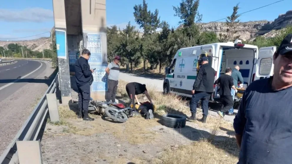 En el anterior siniestro ocurrido en noviembre del 2023 un joven de 19 a&ntilde;os fue derivado a Roca (Foto gentileza-archivo).