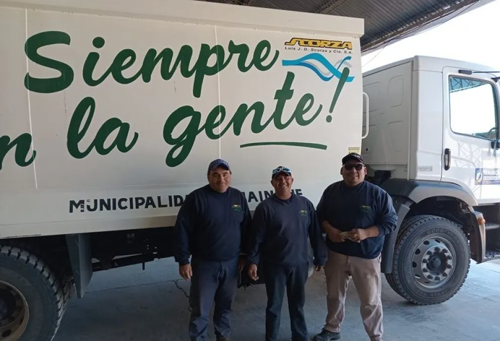 A partir de esta semana se modificó el horario de recolección de residuos en Mainqué. (Foto archivo)