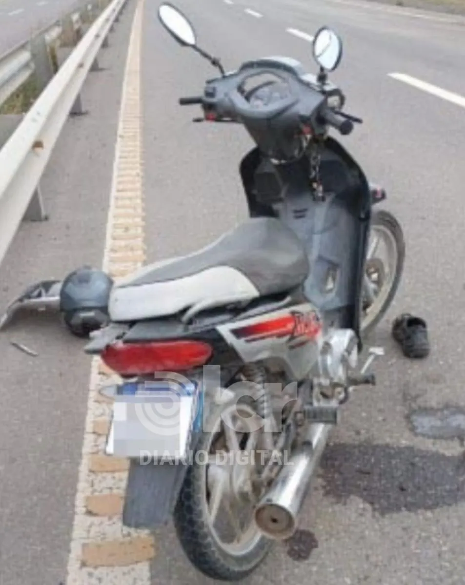 La moto de 110 cc fue secuestrada ya que se inici&oacute; una causa por lesiones culposos en accidente de tr&aacute;nsito.