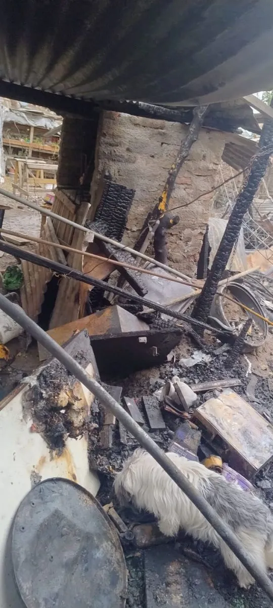 "La familia lo perdi&oacute; todo", dijeron allegados a los damnificados (Foto gentileza).