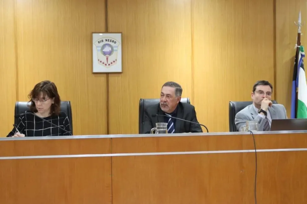 Los jueces que conformaron el tribunal: Natalia González, Alejandro Pellizon y Maximiliano Camarda. Foto: (Tania Domenicucci)