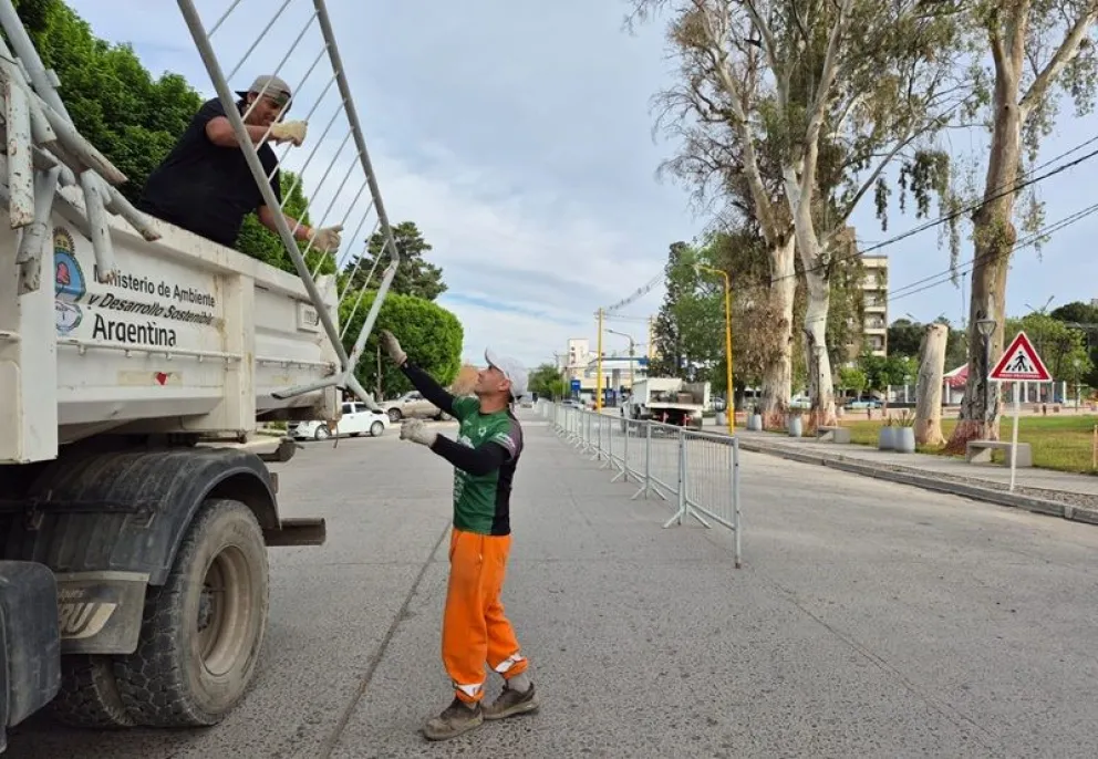 Esta mañana comenzó el corte de calles en la zona céntrica de Regina por la edición del Pedaleando 24 horas solidario. (Foto LCR)