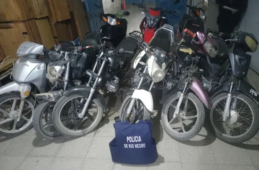 Las motos retenidas presentaban distinta irregularidades. (Foto gentileza)