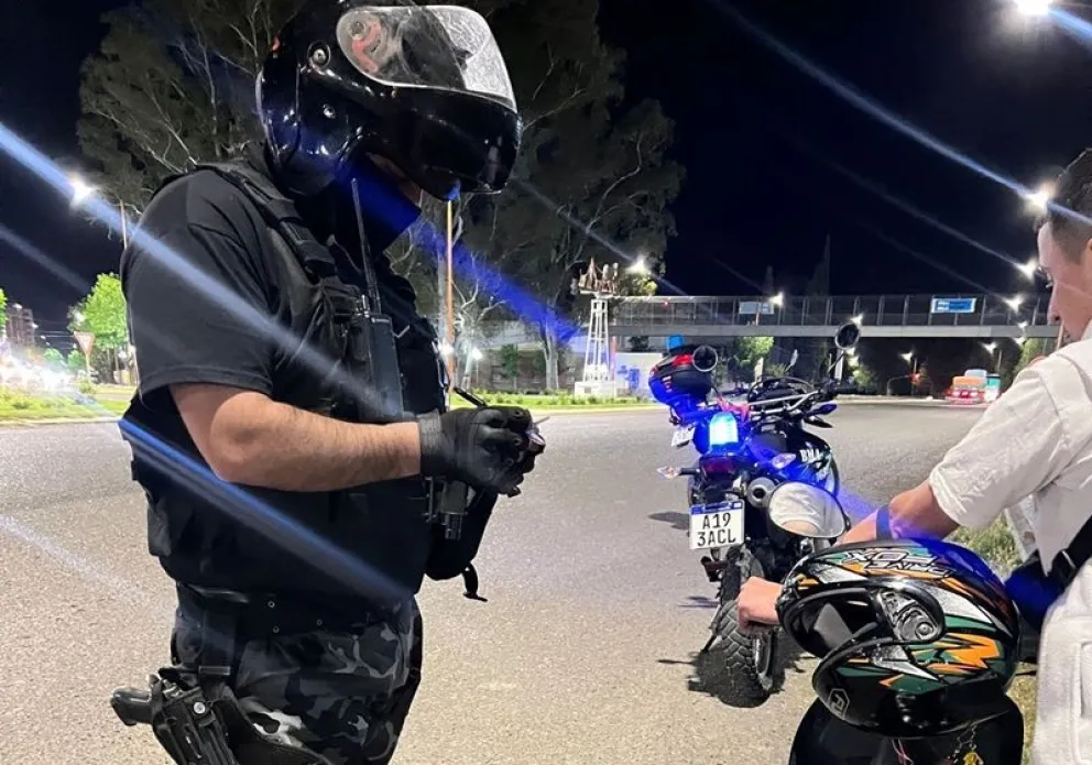 Los operativos policiales derivaron en la retención de motos por distintas infracciones a la normativa vigente. Foto: gentileza