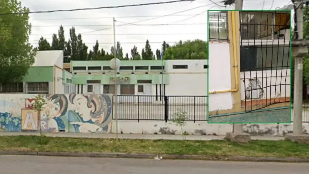 El sujeto ingresó por el sector donde se encuentra el taller de panadería de la escuela ubicada en barrio Modelo. Foto LCR. 