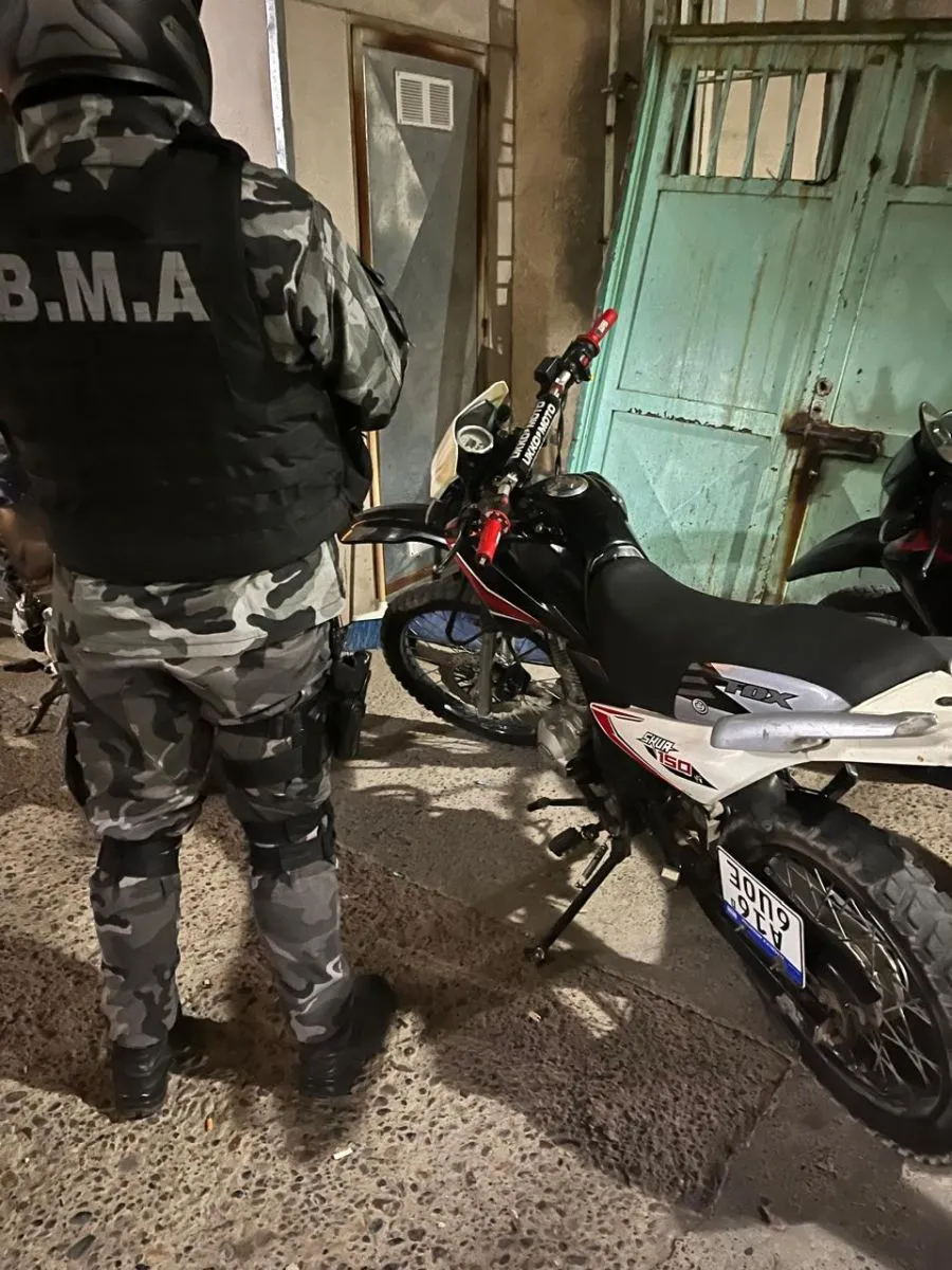 La Motomel Skua de 150 cc robada en Neuqu&eacute;n fue interceptada ayer en calle Belgrano. Foto Polic&iacute;a RN.