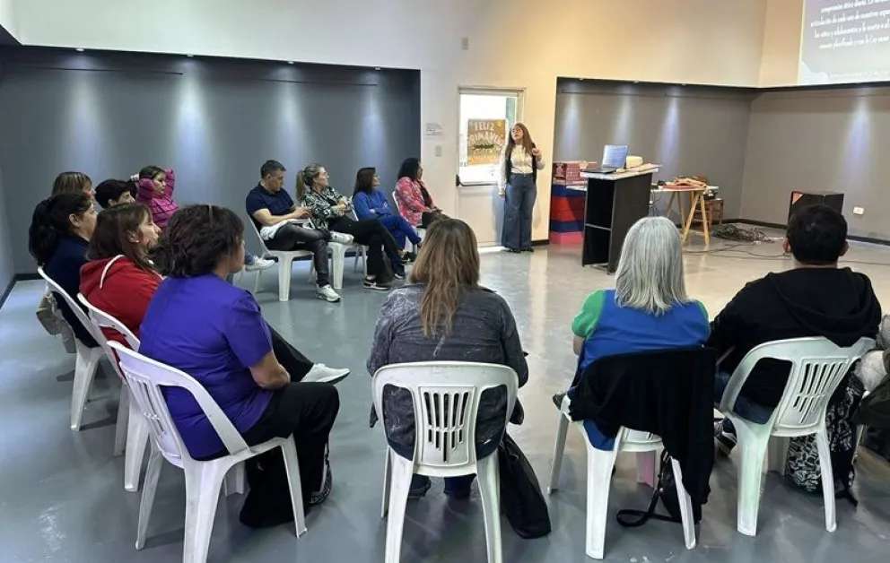 Se realizó el segundo encuentro para trabajar sobre los derechos de las infancias y adolescencias en Huergo. Foto: gentileza