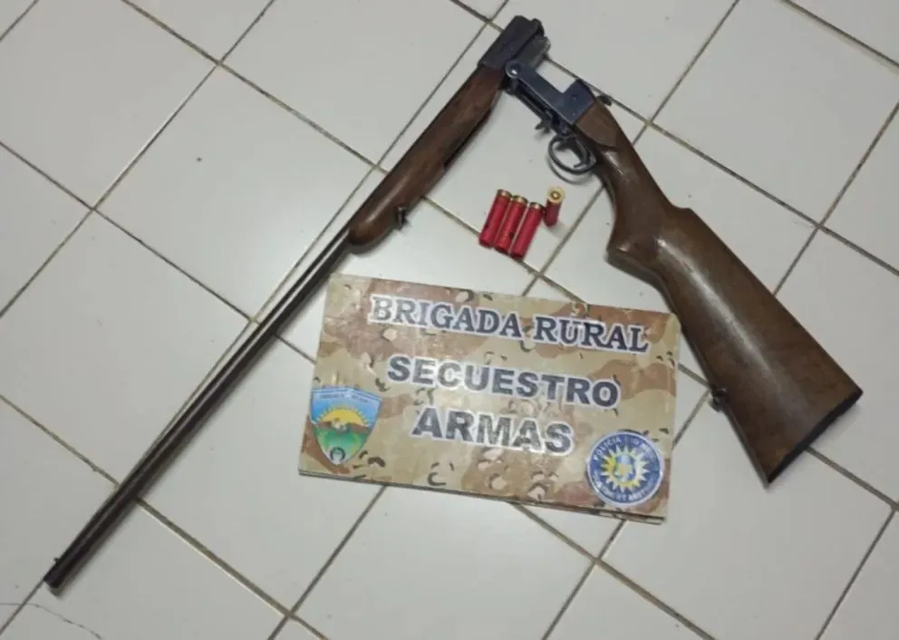 El arma estaba oculta en el respaldo de un asiento y su portador no pudo justificar la tenencia.