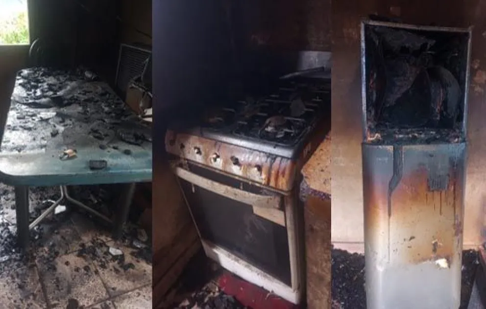 Cuando los bomberos llegaron a la propiedad el fuego era generalizado. Foto gentileza.