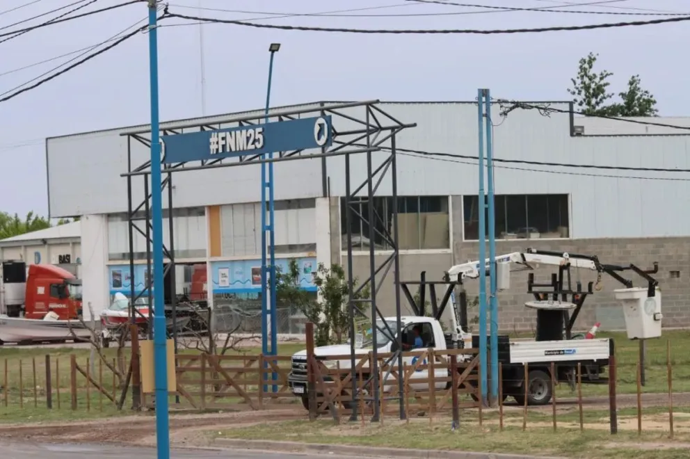 Ya iniciaron los preparativos para el Festival de la Sidra 2025. Fotos Tania Domenicucci-ANR