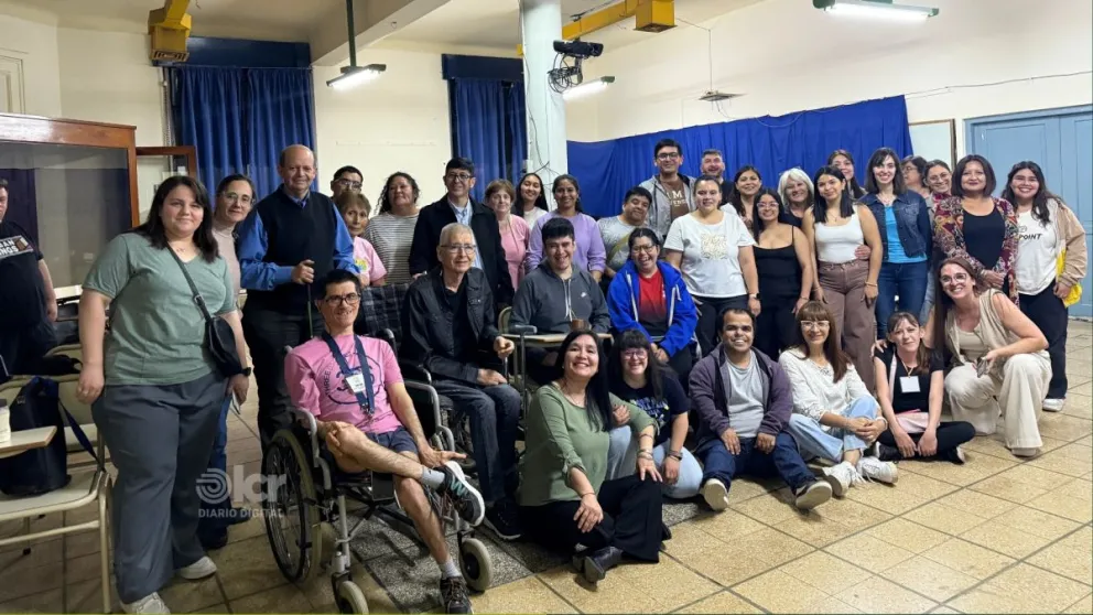 Mauricio Abbas (co-coordinador del CLPD) y Natalia Fioretti (IFDC) pasaron por LCR Radio Streaming. Foto: Celeste Cerezuela - LCR
