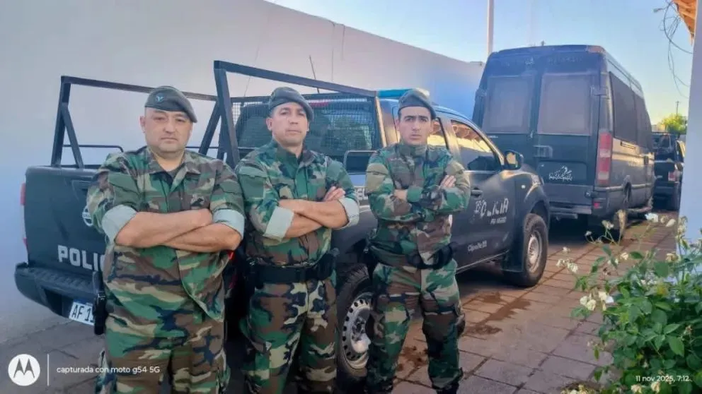 En el móvil de la unidad especial trasladaron a la bebe. Foto: gentileza