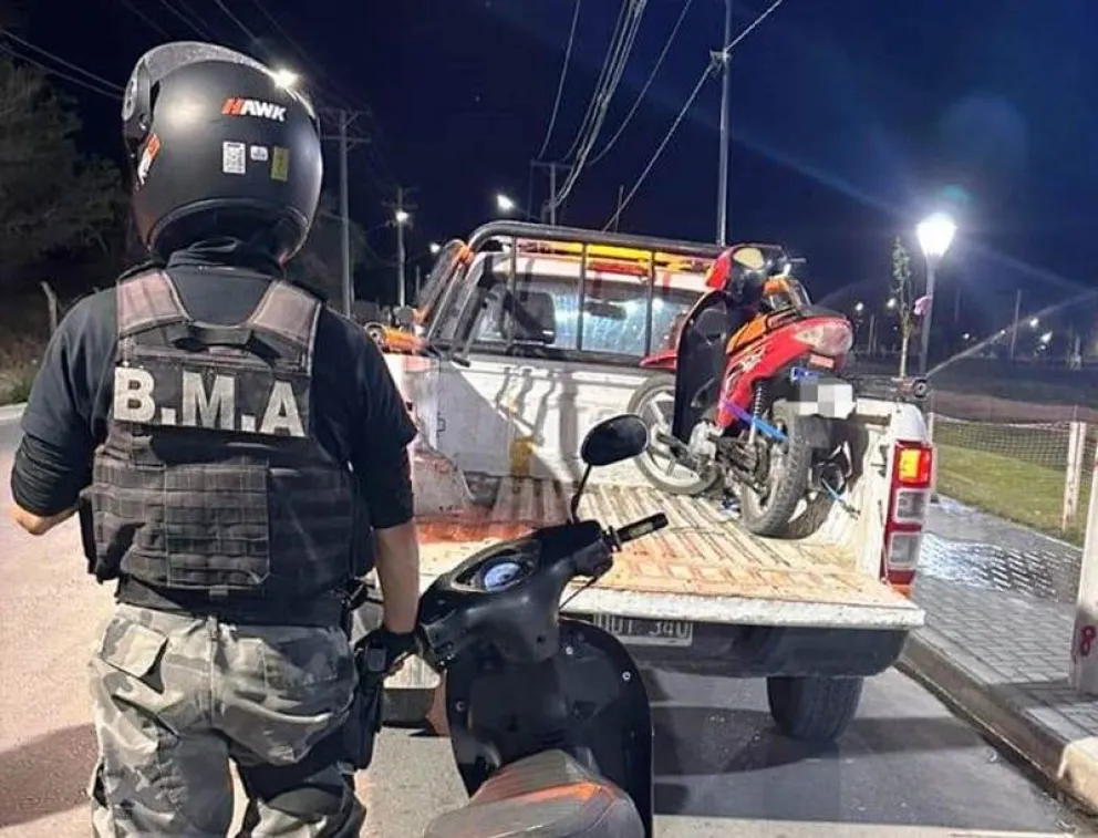 Las motos fueron retenidas en el marco de operativos de control en conjunto entre policía y municipio. Foto: gentileza