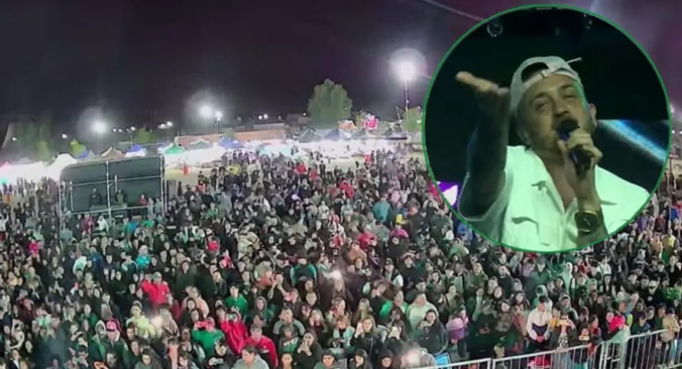 Por más de una hora, La Kuppé le puso cumbia y baile al cierre de la primera noche. Fotos gentileza Streaming QH (captura). 