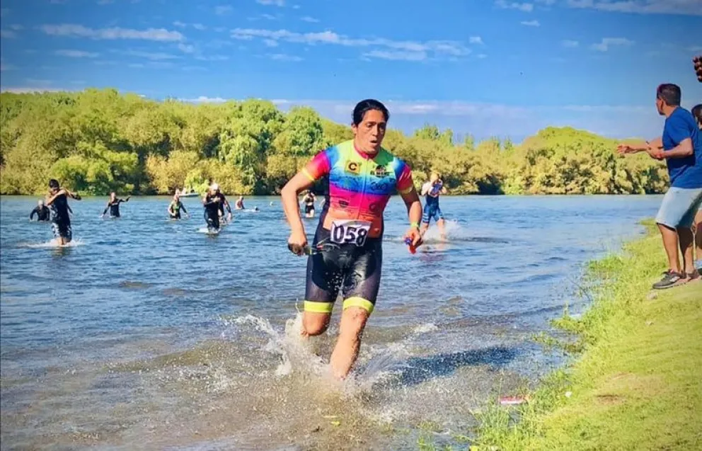 En febrero se correrá una nueva edición del triatlón de Ingeniero Huergo. Foto: archivo