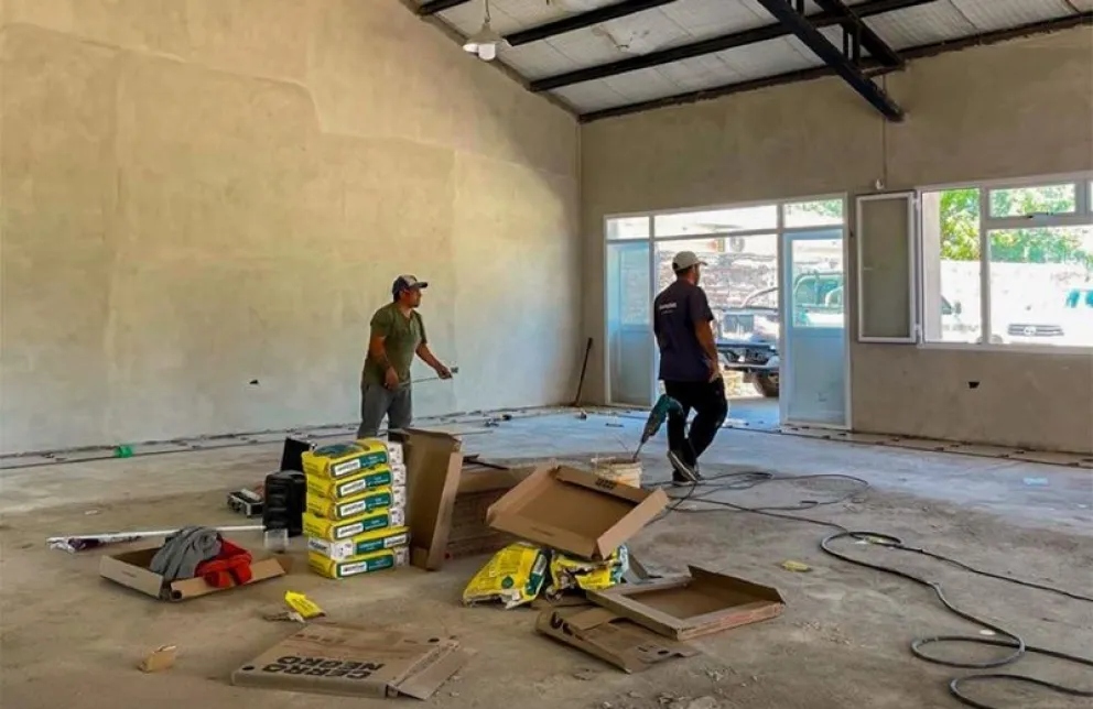 Desde hace diez años el edificio estaba sin completar; este año el municipio destinó 60 millones para los trabajos de terminación. Fotos: gentileza