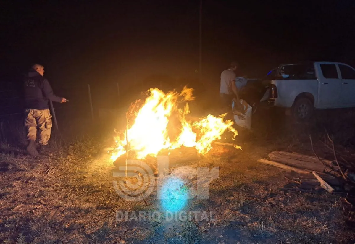 La carne fue incinerada por la falta de documentaci&oacute;n y no respetar la cadena de fr&iacute;o correspondiente. Foto gentileza.