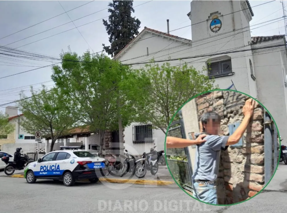 El sujeto de 34 años volvió a la Quinta. El robo fue en calle Libertad y Juan José Paso, mientras que la detención se produjo en Vieytes y Mariano Moreno. Foto gentileza. 