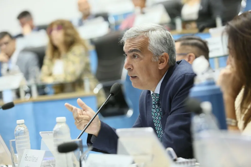 Facundo López, presidente del bloque legislativo de JSRN.