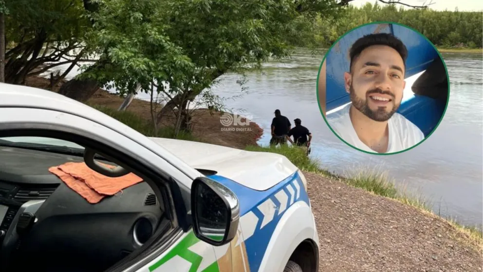 Más de siete unidades policiales se sumaron al operativo de búsqueda en la zona del río. Foto: gentileza 