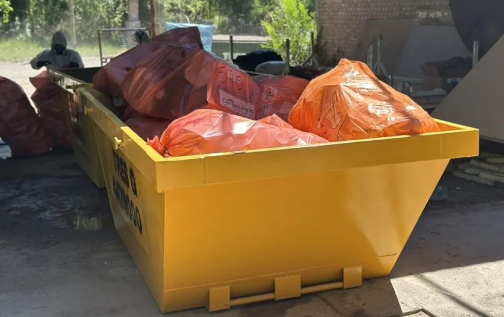 Más de 60 bolsones con envases de fitosanitarios se recibieron en una campaña de recolección. Foto: gentileza