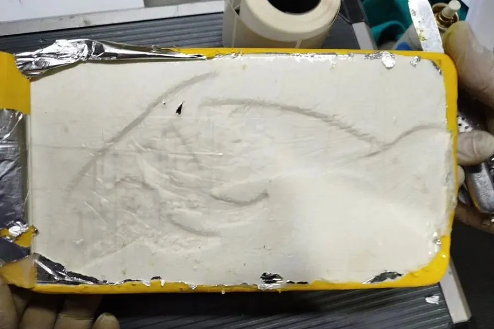 Molina fue condenada a 4 años y medio de prisión por transportar siete kilos de cocaína. (Foto Fiscales Gob)