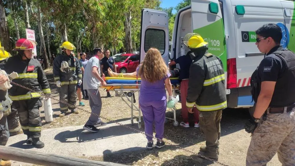 La intervención de Salud Pública, Policía, Bomberos y guardavidas se realizó el fin de semana en el balneario Fortín Lagunita. Fotos: gentileza