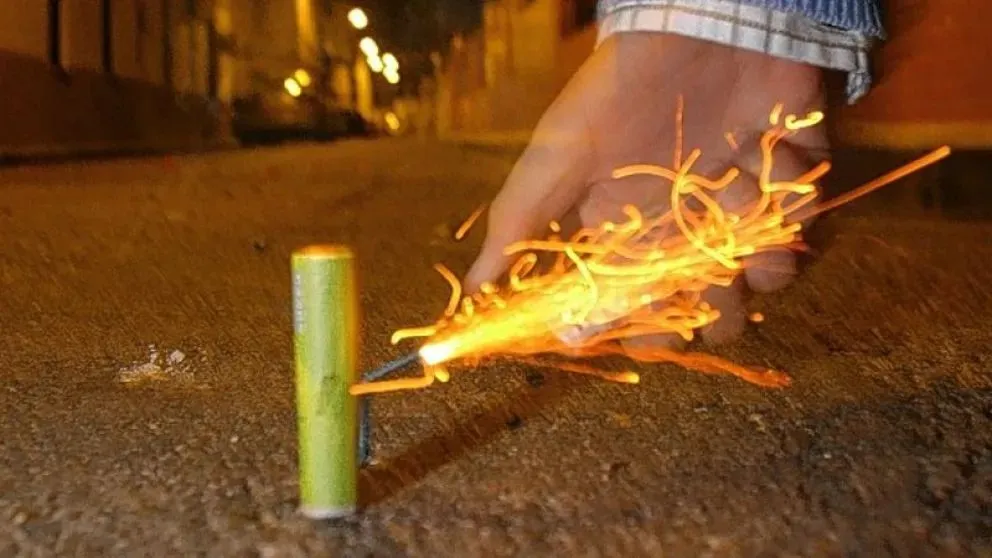 La pirotecnia sonora se hizo sentir en Nochebuena y Navidad. Foto: archivo