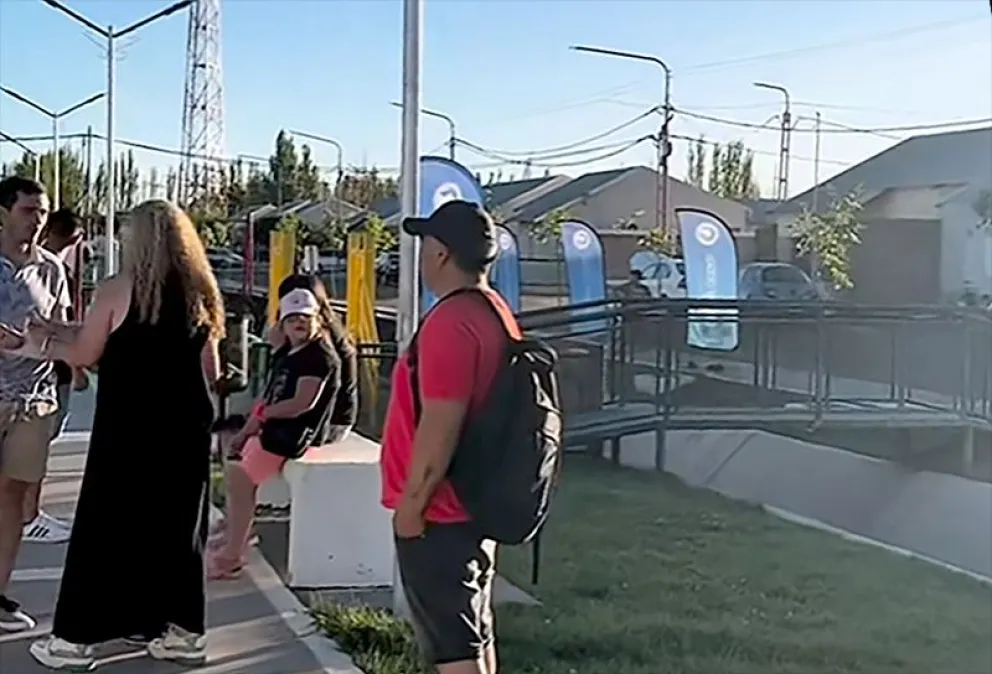 El bulevar de la 104 viviendas es una de las obras que se completó este año para mejorar el entorno barrial. Foto: gentileza