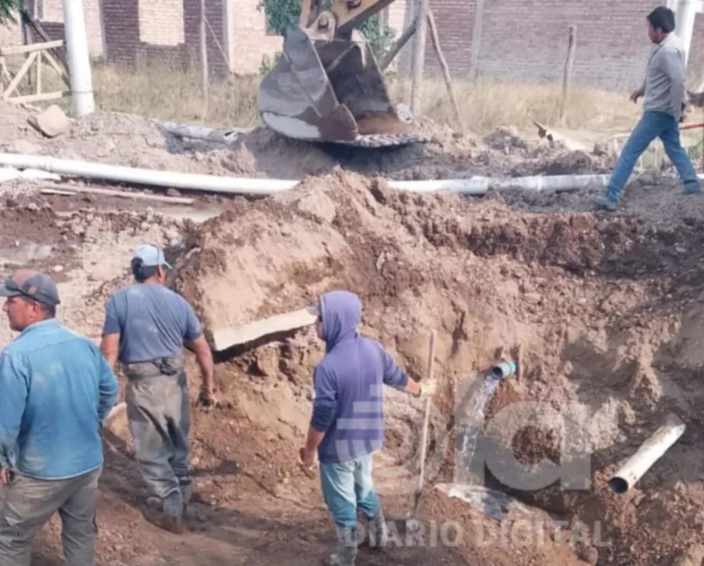 Los trabajos de reparación finalizaron esta mañana. Foto gentileza.