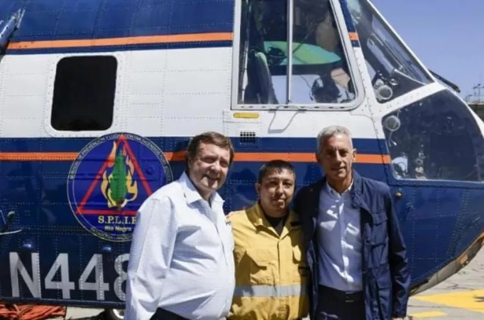 Río Negro contará por primera vez con un medio aéreo propio destinado de manera permanente a esta tarea. Fotos de Eugenia Neme.