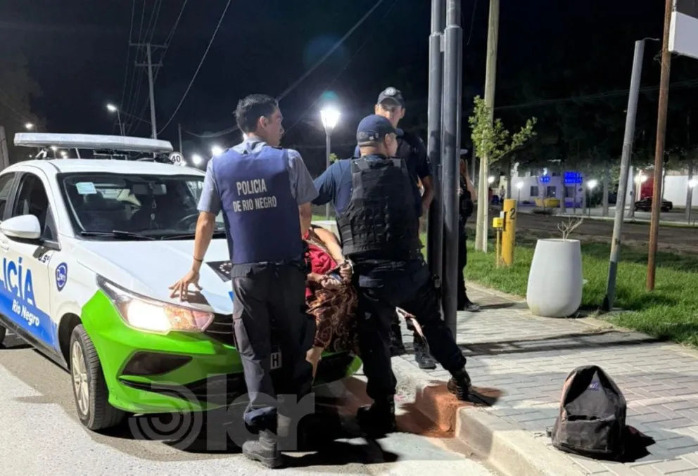 La detención se produjo en calles 11 de Septiembre y Los Nogales. Foto Policía RN (archivo).