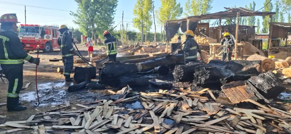 Al lugar se dirigió una dotación con 7 bomberos. Foto gentileza.