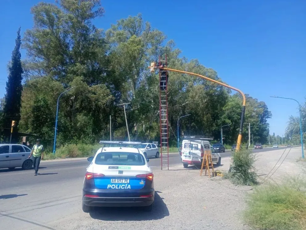 El sistema permanece funcionando en modo intermitente. Foto: gentileza