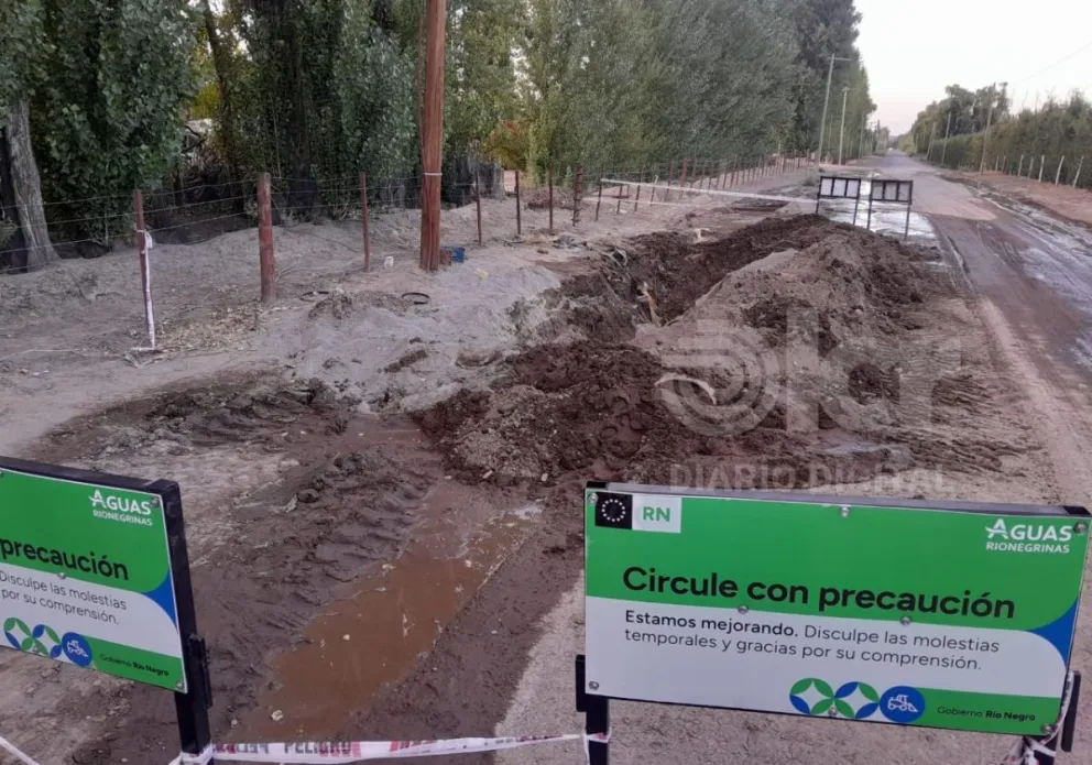 La reparación de la cañería de agua potable se hará en la calle Dino Gáspari en cercanías del edificio de la Aduana. Foto: LCR