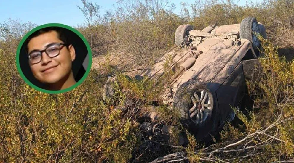 El siniestro vial ocurrió en la mañana del domingo en un camino vecinal de La Pampa donde murió un joven oriundo de Godoy. Foto: gentileza