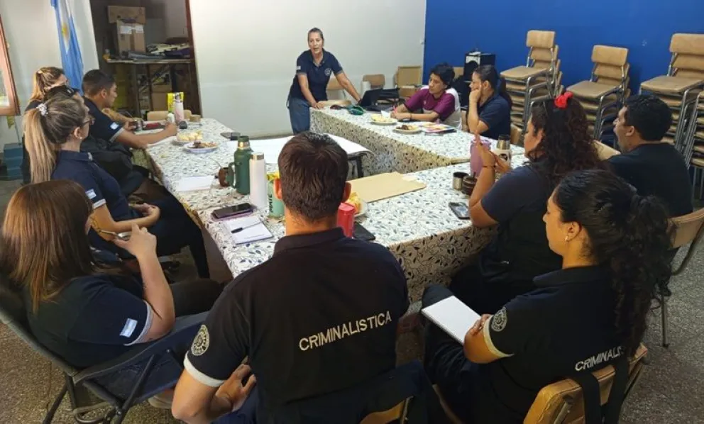 Una de las jornadas de capacitación fue sobre accidentología. Fotos: gentileza