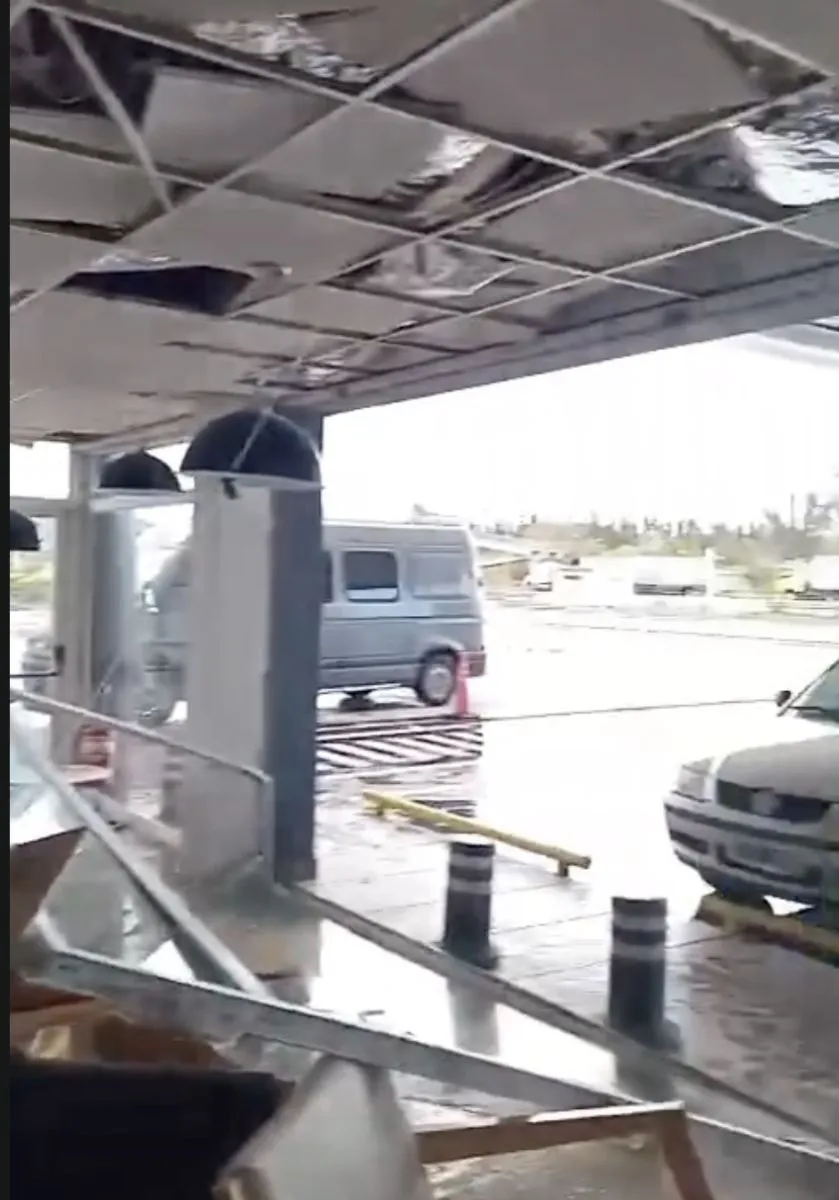 Estaci&oacute;n de servicio YPF de Chichinales. Foto: captura video