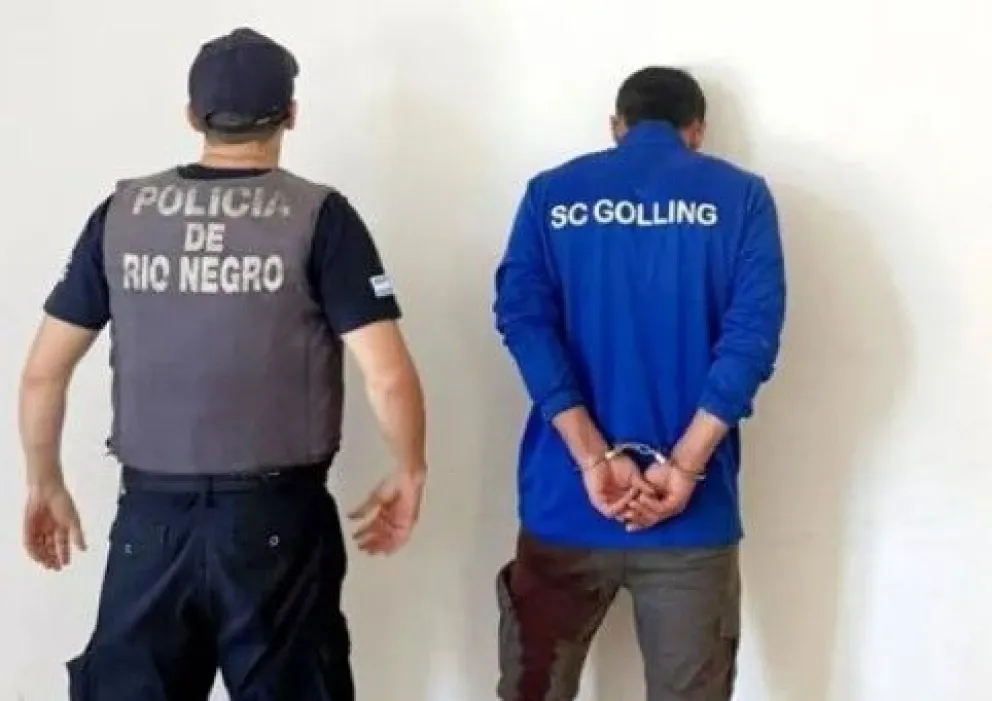 La detención se produjo el domingo y ayer se realizó la audiencia judicial en Roca. Foto Policía RN (archivo).