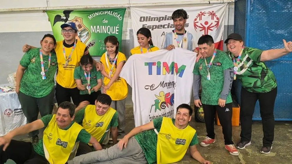 El Taller Inclusivo Municipal de Mainqué lleva varios años de trabajo con participaciones en encuentros recreativos y deportivos. Foto: archivo