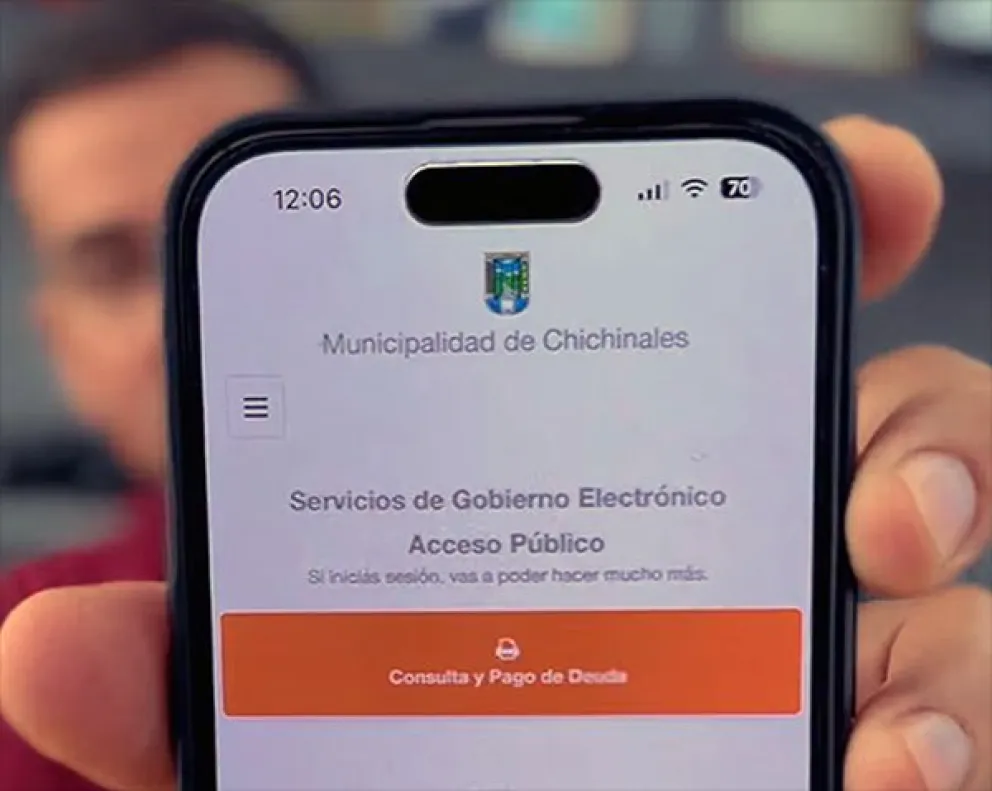 El municipio de Chichinales sumó una plataforma digital para facilitar el pago de tasas y gestiones municipales. Foto: gentileza