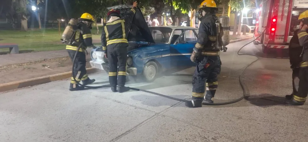 El hecho sucedió entre las plazas de la Madre y Jubilados. Foto bomberos  VR.